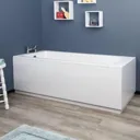 Vasari White Gloss MDF Bath Side Panel - 1700mm