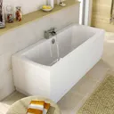 Vasari White Gloss MDF Bath Side Panel - 1700mm
