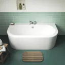 Affine Curved Back To Wall Bath - 1700 x 750mm
