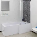 Ceramica Square Shower Bath Screen