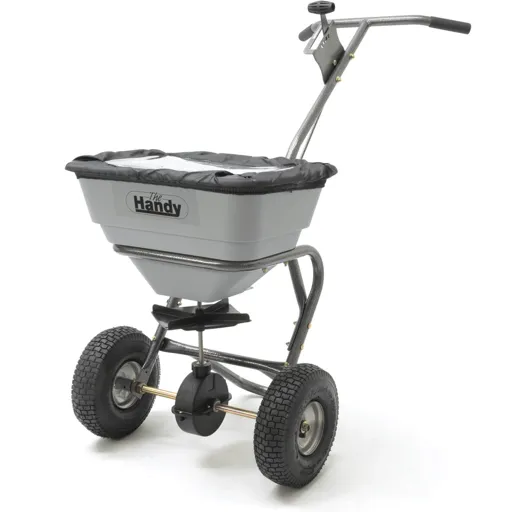 Handy THS70HDUTY Heavy Duty Push Feed, Grass and Salt Broadcast Spreader - 31.75kg