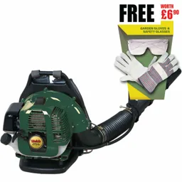 Webb WEPB33 Petrol Backpack Blower FREE Garden Gloves & Safety Glasses Worth £6.90