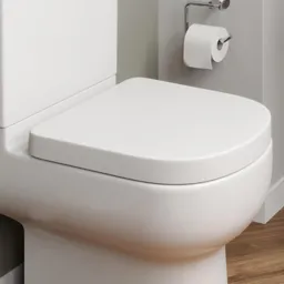 Affine Oceane Soft Close D Shape White Toilet Seat