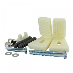 TIMco Sanitary Fixing Kit for WC & Bidet 5mm x 40mm Screw  Plastic