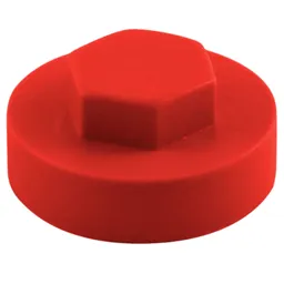 Colour Match Hexagon Screw Cover Cap 5/16" x 16mm - Poppy Red, Pack of 1000