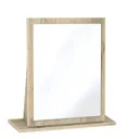 Swift Como Grey Oak effect Framed Mirror (H)510mm (W)480mm