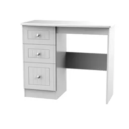Warwick Matt grey 3 Drawer Desk (H)795mm (W)930mm (D)415mm