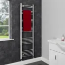Dual Fuel Curved Heated Towel Rail 1600 x 450mm Thermostatic