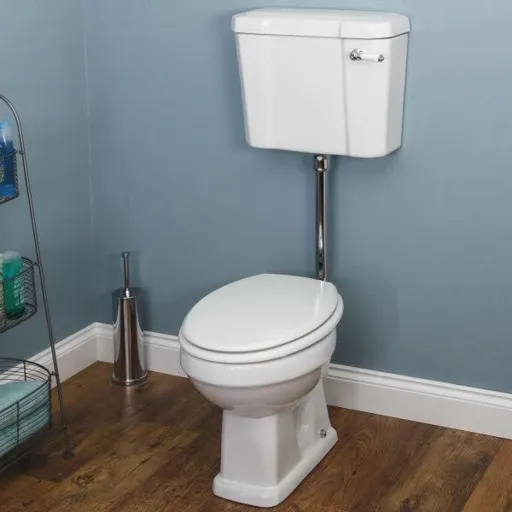 Park Lane Windsor Low Level Toilet & White Seat