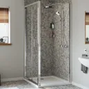 Mira Leap 800 x 800mm Bi-fold Shower Door & Side Panel - 6mm Glass