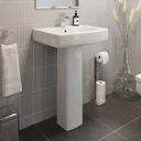 Royan Bathroom Suite with L Shape Bath & Screen - Left Hand 1700mm