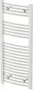 DuraTherm Electric Curved Chrome Towel Radiator 1100 x 500mm - 250W