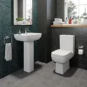 Amelie Bathroom Suite with L Shape Bath, Taps, Shower & Screen - Left Hand 1700mm