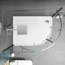 Diamond Frameless Quadrant Shower Enclosure 1200mm x 800mm - 8mm Glass (Right Hand Entry)
