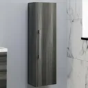 Aurora Charcoal Grey Wall Hung Tall Bathroom Cabinet 1200 x 350mm