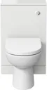 Aurora White Gloss Toilet & Basin Vanity Unit - 900mm Width (215mm Depth)