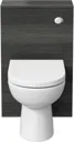 Aurora Charcoal Grey Toilet & Basin Vanity Unit - 900mm Width (215mm Depth)