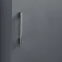 Aurora Grey Gloss Cloakroom Vanity Unit & Basin - 400mm Width