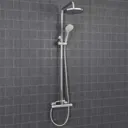 Arles Bathroom Suite with Single End Bath, Taps, Shower & Essence Vanity Unit - 1700mm