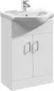 Arles Bathroom Suite with Single End Bath, Taps, Shower & Essence Vanity Unit - 1700mm