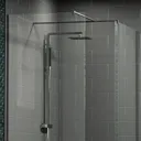 Diamond Wet Room Screens 1000mm and 700mm - 8mm Glass