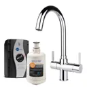 InSinkErator 3-in-1 Boiling Water Tap with Tank - Curved Chrome