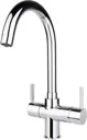 InSinkErator 3-in-1 Boiling Water Tap with Tank - Curved Chrome