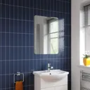Alpine Claro Rectangular Bevelled Edge Bathroom Mirror 700 x 500mm