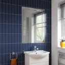 Alpine Specto Rectangular Bevelled Edge Bathroom Mirror 900 x 650mm
