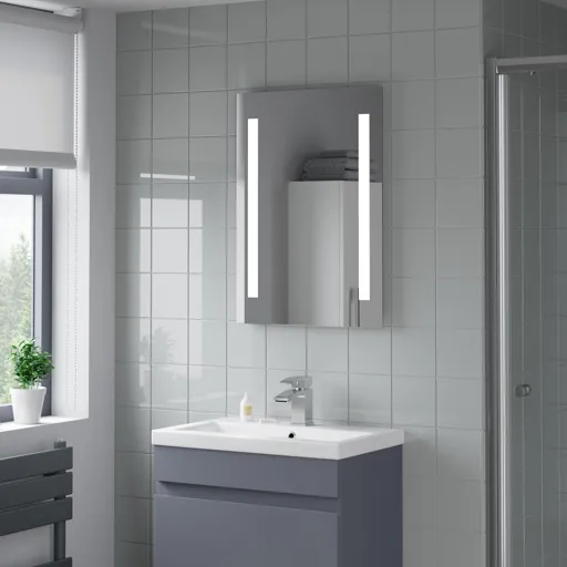 Artis Aqua LED Bathroom Mirror 700 x 500mm - Mains Power