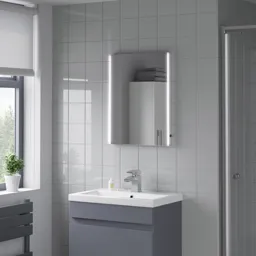 Artis Umbra LED Bathroom Mirror with Demister Pad 600 x 450mm - Mains Power