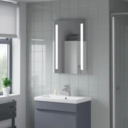 Artis Aqua LED Bathroom Mirror 700 x 500mm - Battery Operated