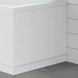 Aurora White Gloss MDF Bath End Panel - 700mm
