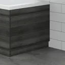 Aurora Charcoal Grey MDF Bath End Panel - 700mm