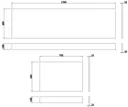 Aurora White Gloss MDF Side & End Bath Panel Pack - 1700/700mm