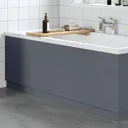 Aurora Grey Gloss MDF Side & End Bath Panel Pack - 1700/700mm
