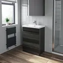 Amelie Toilet & Artis Charcoal Grey Door Vanity Unit 600mm