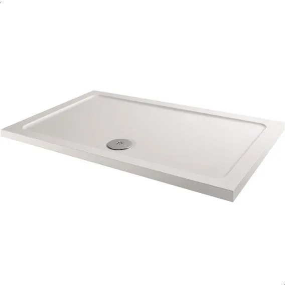 Hydrolux Low Profile Rectangular Shower Tray - 800 x 700mm with Waste