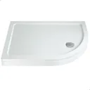 Podium Easy Plumb Offset Quadrant Anti Slip Shower Tray- 900 x 760mm (Right Entry) with Waste