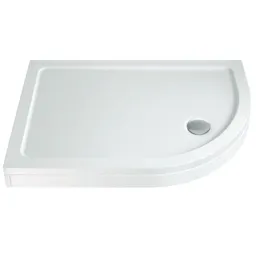 Podium Easy Plumb Offset Quadrant Anti Slip Shower Tray- 1200 x 900mm (Right Entry) with Waste