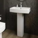Royan Bathroom Suite with L Shape Bath, Taps, Shower, Screen & Rail - Left Hand 1500mm