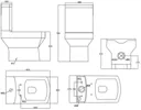 Royan Bathroom Suite with L Shape Bath, Taps, Shower & Screen - Left Hand 1500mm