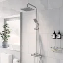 Royan Bathroom Suite with L Shape Bath, Taps, Shower & Screen - Right Hand 1500mm