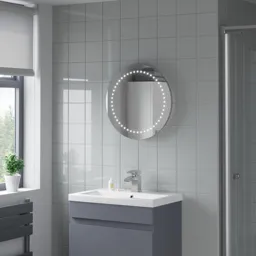 Artis Relucent LED Bathroom Mirror 500 x 500mm - Battery Operated