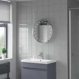 Artis Relucent LED Bathroom Mirror 500 x 500mm - Mains Power
