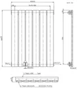 DuraTherm Horizontal Single Flat Panel Designer Radiator - 600 x 456mm White