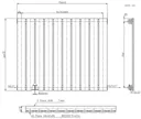 DuraTherm Horizontal Single Flat Panel Designer Radiator - 600 x 756mm White