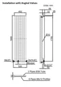 DuraTherm Vertical Single Flat Panel Designer Radiator - 1800 x 452mm White