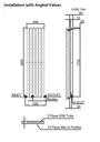 DuraTherm Vertical Double Flat Panel Designer Radiator - 1800 x 456mm White