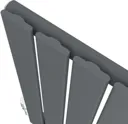 DuraTherm Horizontal Single Flat Panel Designer Radiator - 600 x 1440mm Anthracite